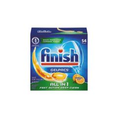 FINISH DISH DETERGENT GELPACS ORANGE 4/54/CS