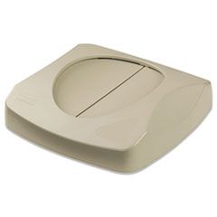 RUBBERMAID UNTOUCHABLE SWING  TOP SQUARE LID BEIGE (23GL 