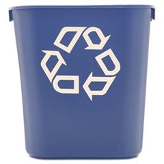 DESKSIDE RECYCLING CONTAINER  SMALL 13.63QT PLASTIC BLUE 