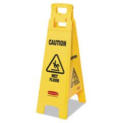 CAUTION WET FLOOR SIGN 4 SIDED  12X16X38 YELLOW