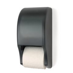 TISSUE DISPENSER STANDARD TWO ROLL VERTICAL SMOKE