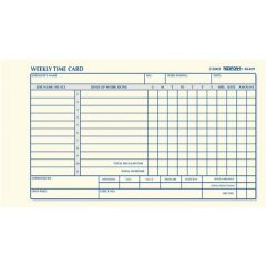 REDIFORM WEEKLY TIME CLOCK  CARDS