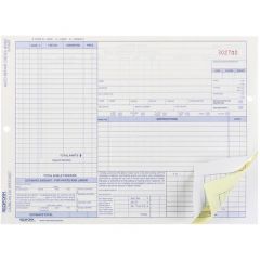 REDIFORM SPEEDSET 4-PART AUTO REPAIR FORM 3 PART CARBONLESS