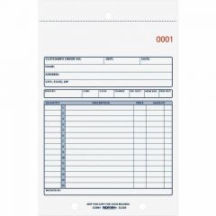 REDIFORM SALES BOOK 15 LINES 2 PART CARBONLESS 5.5X7.88