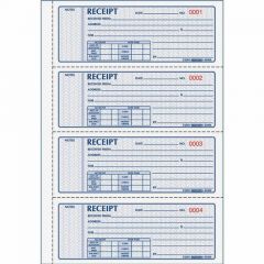 REDIFORM MONEY RECEIPT BOOK 2 PART CARBONLESS 7X7.25 4 PER