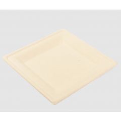 SQUARE PLATE 8" MOLDED FIBER  500/CS