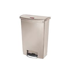 STREAMLINE FRONT STEP RESIN  CONATINER 24 GALLON BEIGE 