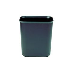 WASTEBASKET FIRE RESISTANT 14QT BLK 6/CS