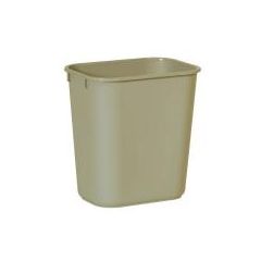 DESKSIDE WASTEBASKET 28 QUART BEIGE 12/CS
