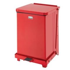 DEFENDERS SQUARE STEP CAN 4  GAL RED