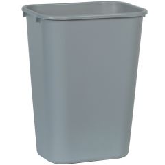 DESKSIDE WASTEBASKET 41QT GRY 12/CS