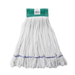 ROUGH FLOOR WET MOP 5" BAND M WHITE 12/CS