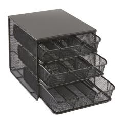STEEL MESH HOSPITALITY  ORGANIZER 3-DRAWER 