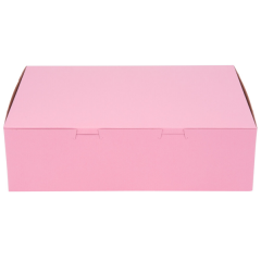 BAKERY BOX 10X10X4 PINK 100/CS 