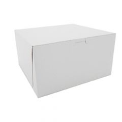 BAKERY BOX 10" X 10" X 5.5"  WHITE 100/CS 