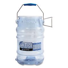SAF-T-ICE TOTE 6 GAL  TRANSPARENT BLUE