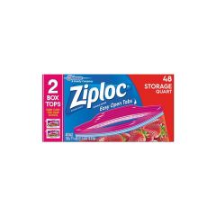 ZIPLOC STORAGE BAG QUART 9/50 