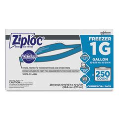 ZIPLOC DOUBLE ZIPPER FREEZER  BAG 1 GAL 2.7MIL 10.56X10.75 