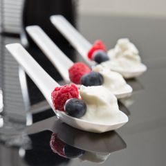 DISPOSABLE RENGE SOUP SPOON 5"  WHITE 200/cs