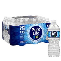 PURE LIFE PURIFIED BOTTLED  WATER 16.91OZ 24/CS