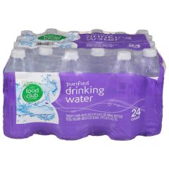 FOOD CLUB PURIFIED DRINKING  WATER 16.9OZ 24/CS 84/PL