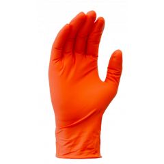 NITRILE GLOVE POWDER FREE 5MIL  ORANGE X LARGE 100/BOX 10 