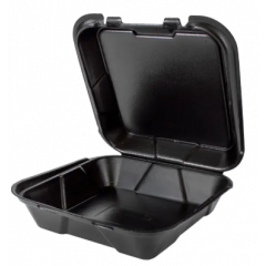 SNAP-IT HINGED CONTAINER LARGE 1 COMPARTMENT 9x9x3