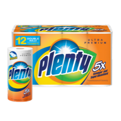 PLENTY ULTRA PREMUIM  PERFORATED ROLL TOWEL 12/110