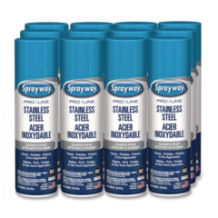 STAINLESS STEEL CLEANER  15 OZ AEROSOL SPRAY 12/CS 