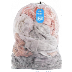 HANDY LAUNDRY MESH BAG 24X36  HEAVY DUTY WHITE 