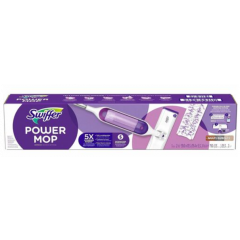 SWIFFER POWER MOP STARTER KIT  15.4X5.3 WHITE/PURPLE
