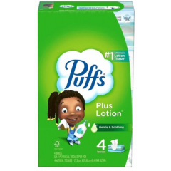 PUFFS PLUS LOTION FACIAL  TISSUE 24/CS