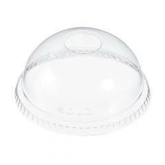 DOME LID WITH HOLE (9,12,20oz) CLEAR 10/100
