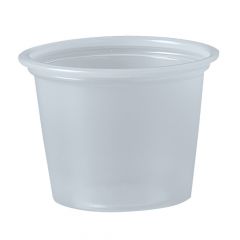 PLASTIC SOUFFLE CUP 1oz TRANSLUCENT 10/250