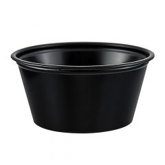 PLASTIC SOUFFLE CUP 2oz BLACK 10/250
