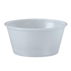 PLASTIC SOUFFLE CUP 3.25oz TRANSLUCENT 10/250