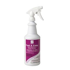 FAST AND EASY HARD SURFACEAND GLASS CLEANER 12/QT