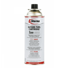STERNO BUTANE FUEL CARTRIDGE  8OZ 12/CS 