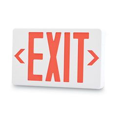 EXIT SIGN LED 12.25 x 2.5 x  8.75 WHITE