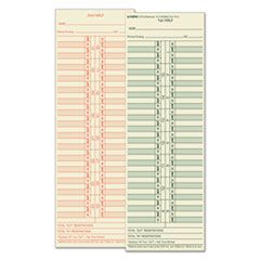 TIME CLOCK CARDS REPLACEMENT FOR 10-100382/1950-9631 TWO