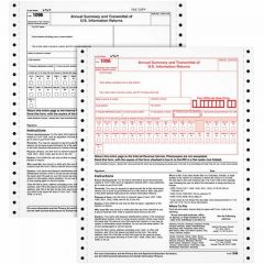 2 PART 1096 CONTINOUS FEED TAX FORMS FISCAL YEAR 2024 2PT