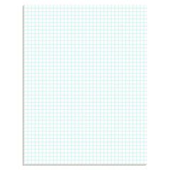 QUADRILLE RULE PADS 4sq/in    WHITE 8.5x11 50/SHEETS/PK
