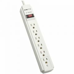 6 OUTLET SURGE PROTECTOR 6FT CORD GRAY HOUSING