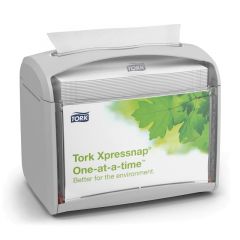 TABLETOP TORK XPRESSNAP  DISPENSER CLEAR GRAY 