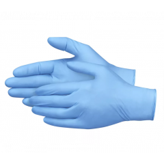 BLUE NITRILE GLOVE POWDER FREE  6MIL 100/BX