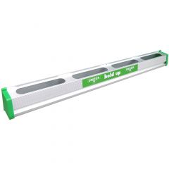 HOLD UP ALUMINUM TOOL RACK 36W  X 3.5D X 3.5H ALUMINUM GREEN