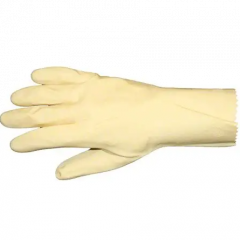 LATEX GLOVE UNLINED 18MIL S NATURAL 12/12