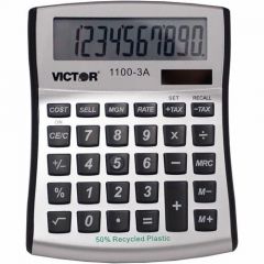 VICTOR 1100-3A ANTIMICROBIAL COMPACT DESKTOP CALCULATOR 10