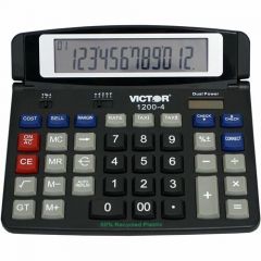 VICTOR 1200-4 BUSINESS DESKTOP CALCULATOR 12 DIGIT LCD