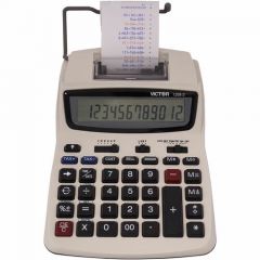 TWO COLOR COMPACT PRINTING CALCULATOR RED/BLACK